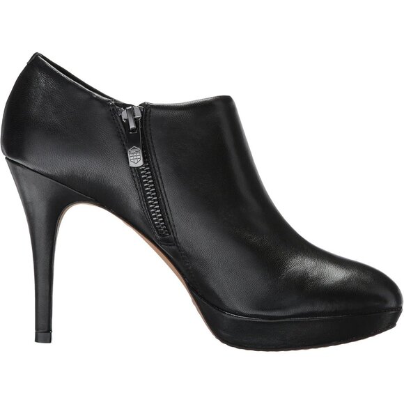 Vince Camuto Women's Black Nappa Closed Pointed Toe High Heel Elvin Bootie - Picture 6 of 8